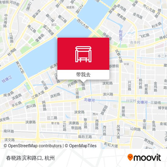 春晓路滨和路口地图