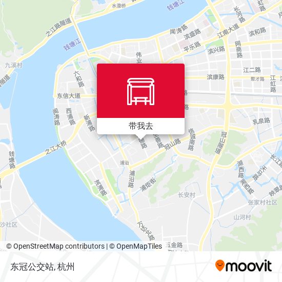 东冠公交站地图