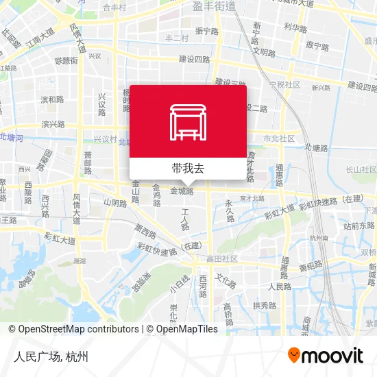 人民广场地图