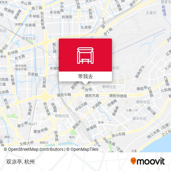 双凉亭地图