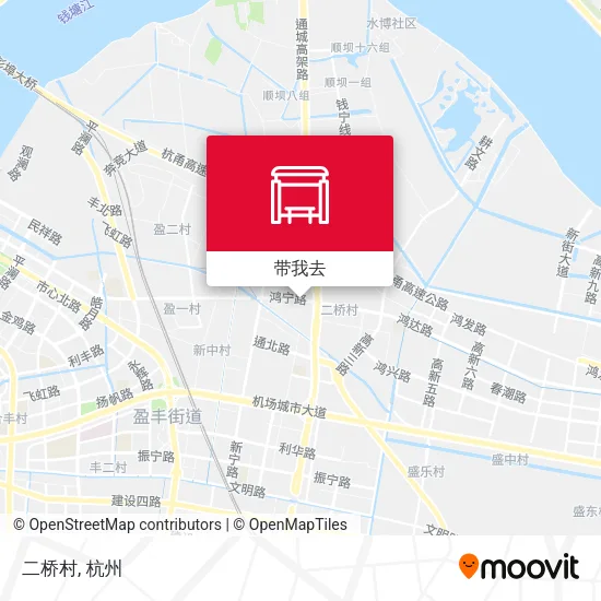 二桥村地图
