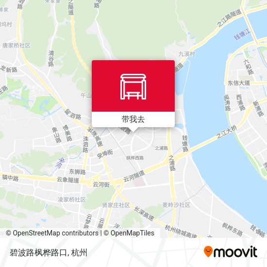碧波路枫桦路口地图