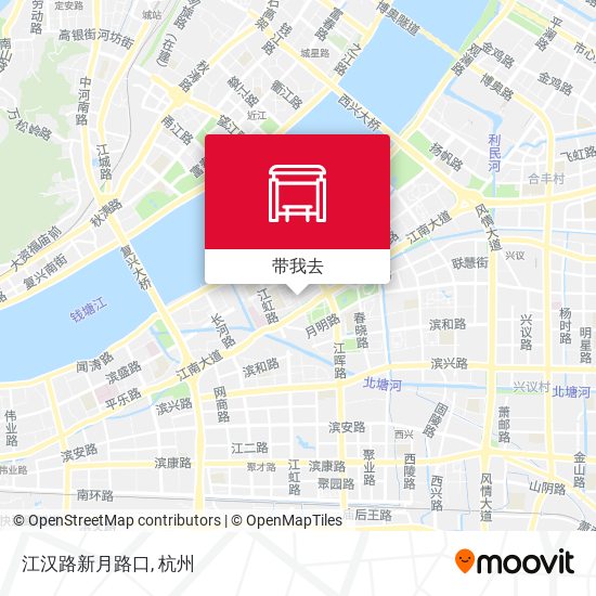 江汉路新月路口地图