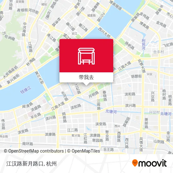 江汉路新月路口地图