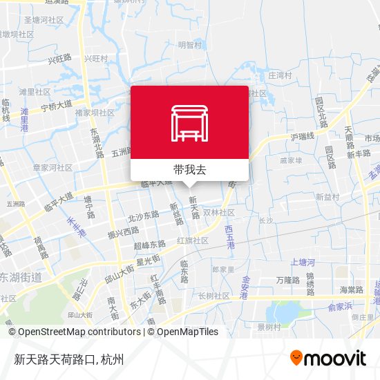 新天路天荷路口地图