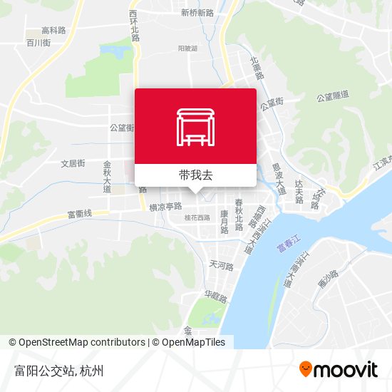 富阳公交站地图