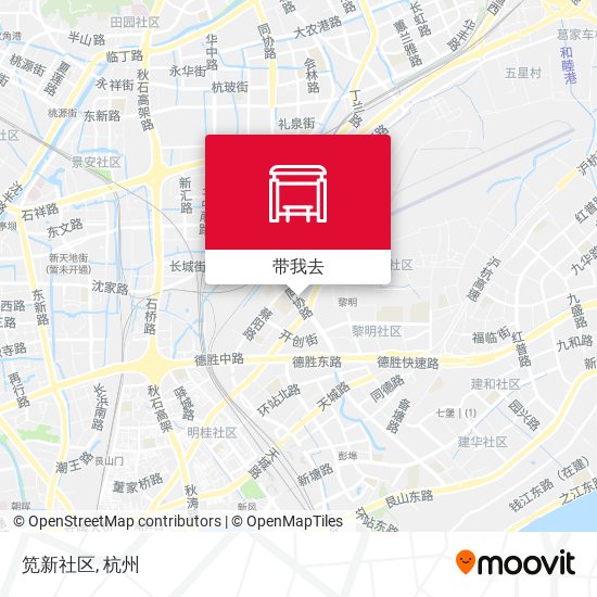 笕新社区地图