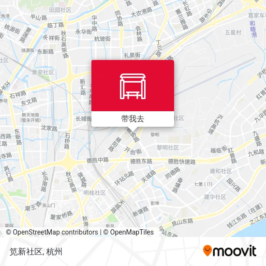 笕新社区地图
