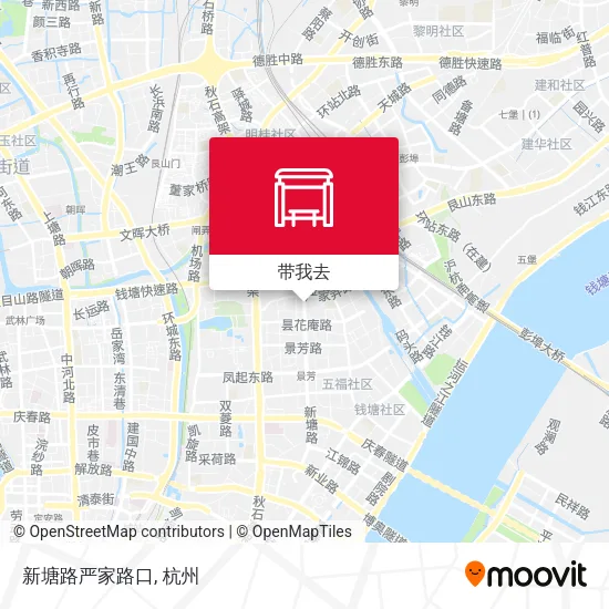 新塘路严家路口地图