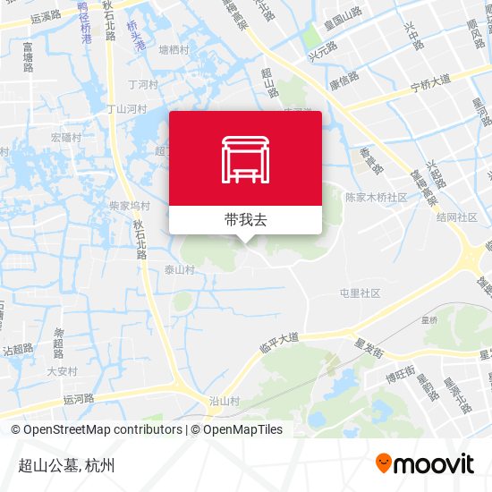超山公墓地图