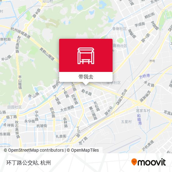 环丁路公交站地图