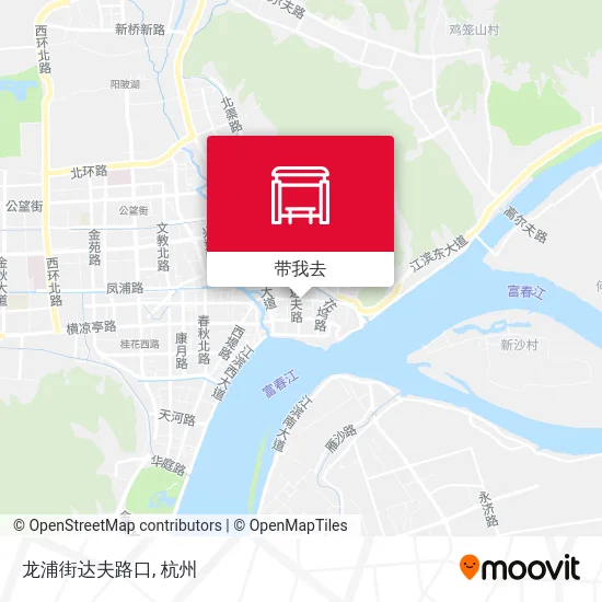 龙浦街达夫路口地图