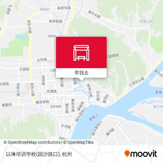 以琳培训学校(园沙路口)地图