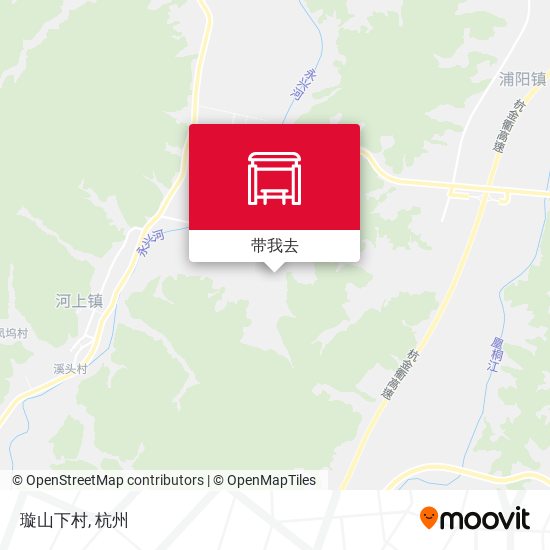 璇山下村地图