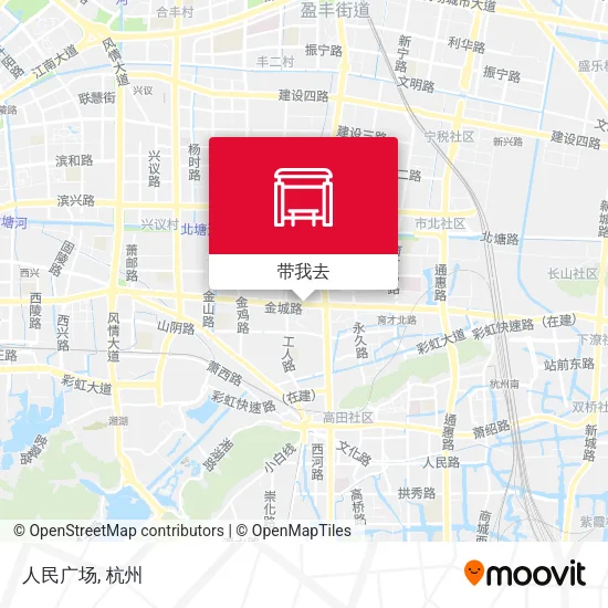 人民广场地图