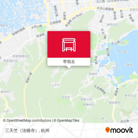 三天竺（法镜寺）地图