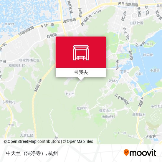 中天竺（法净寺）地图