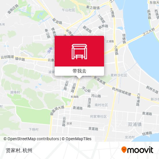 贤家村地图