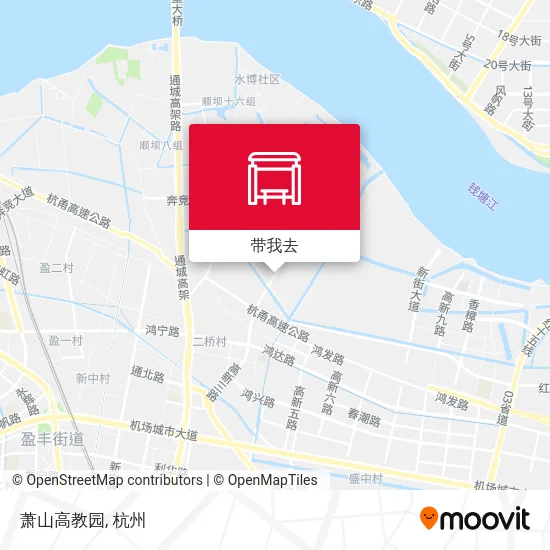 萧山高教园地图