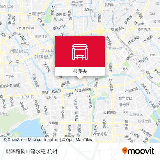 朝晖路艮山流水苑地图