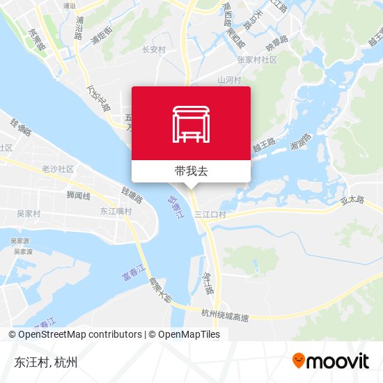 东汪村地图