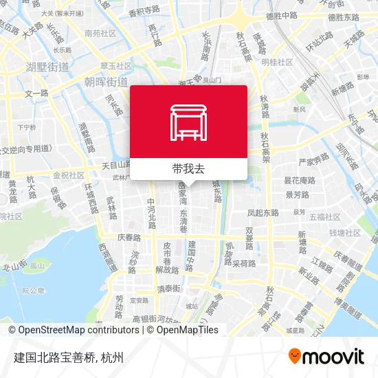 建国北路宝善桥地图