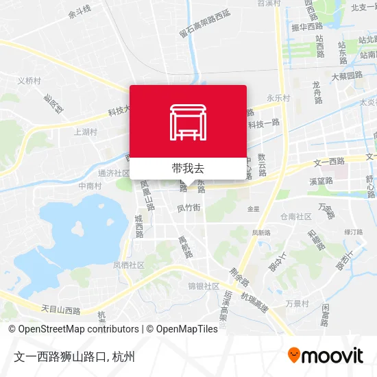 文一西路狮山路口地图
