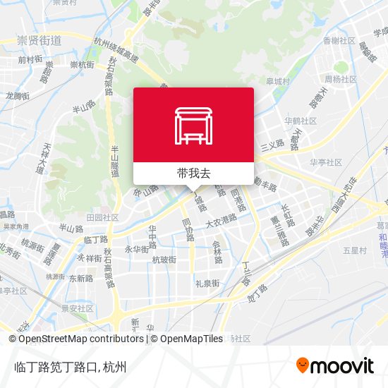 临丁路笕丁路口地图