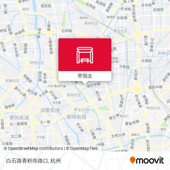 白石路香积寺路口地图
