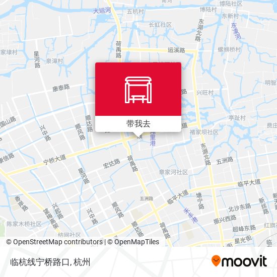 临杭线宁桥路口地图