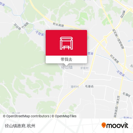 径山镇政府地图