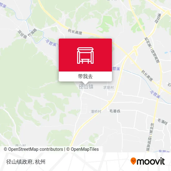 径山镇政府地图