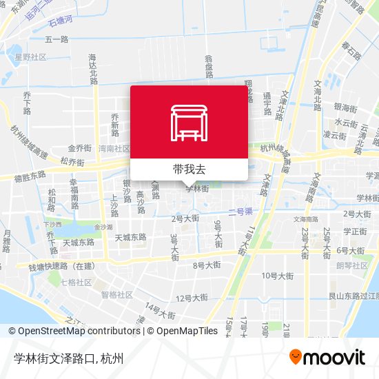 学林街文泽路口地图
