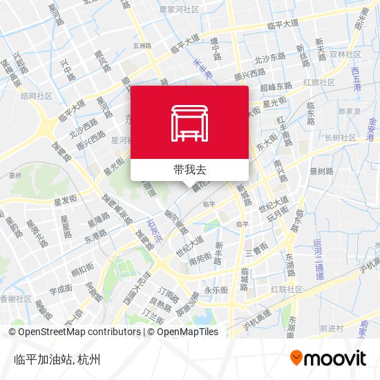 临平加油站地图