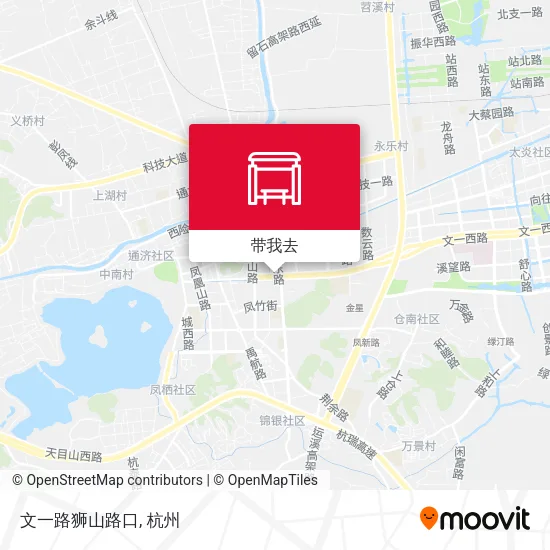 文一路狮山路口地图