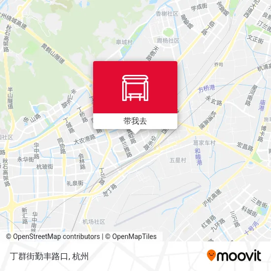 丁群街勤丰路口地图