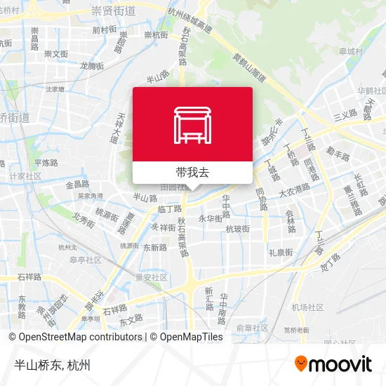 半山桥东地图