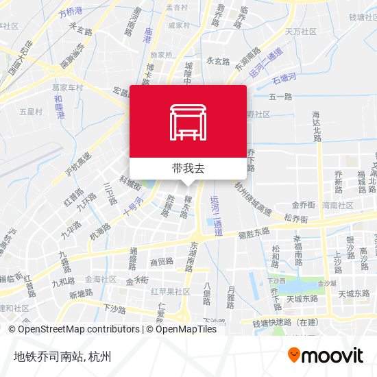 地铁乔司南站地图