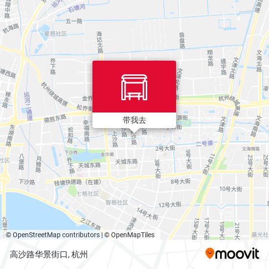高沙路华景街口地图