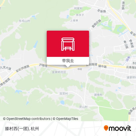 滕村西(一团)地图