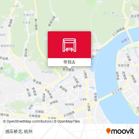 感应桥北地图