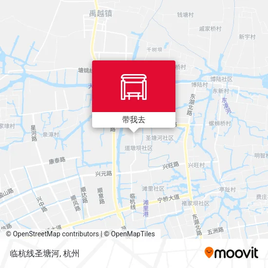 临杭线圣塘河地图