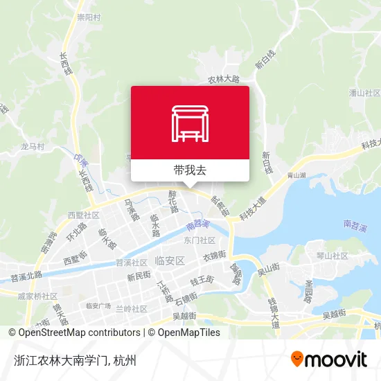 浙江农林大南学门地图