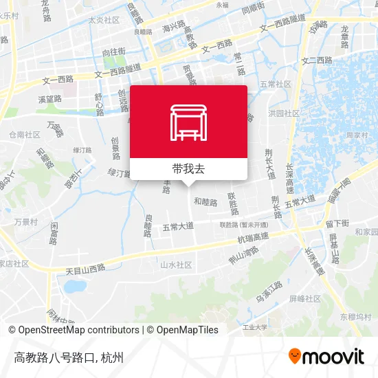 高教路八号路口地图
