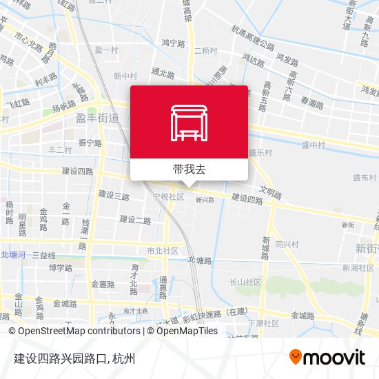 建设四路兴园路口地图