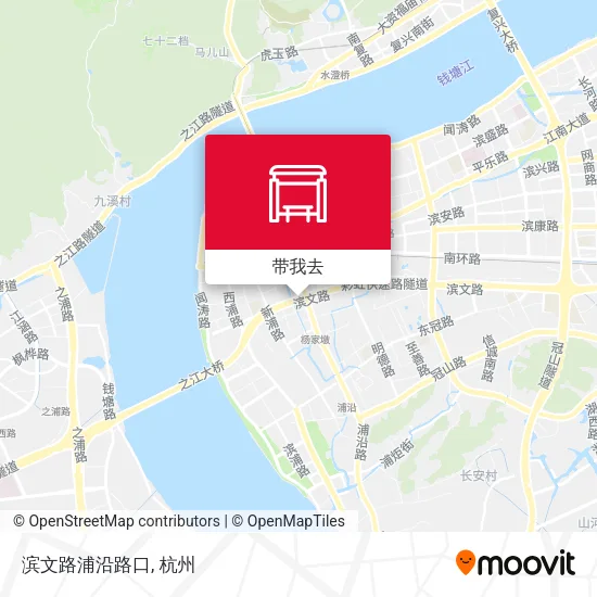 滨文路浦沿路口地图
