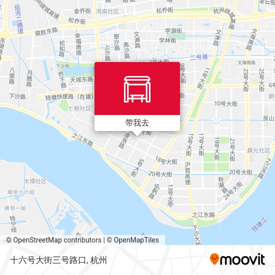 十六号大街三号路口地图