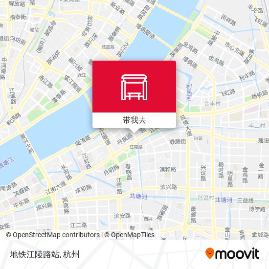 地铁江陵路站地图