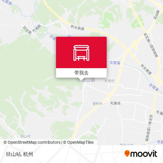 径山站地图