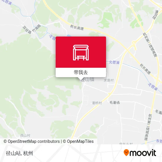 径山站地图